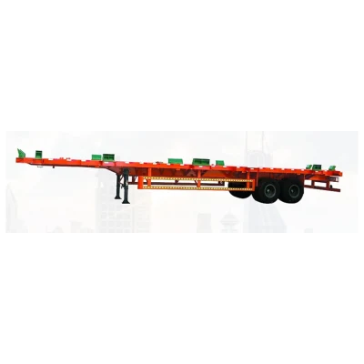 2/3 Axles Flat Bed Platform Flatbed Container Semi Trailer