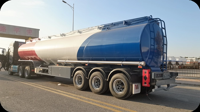 3 Axles 40000L/42000L/45000L/48000L/50000L Aluminum Steel Petroleum/Diesel/Fuel/Crude Oil/Milk/Water/Gasoline Tanker Trailer Tank Truck Trailer