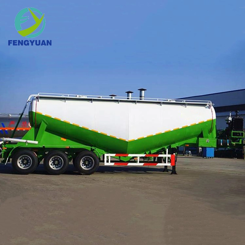 60ton Tanker Storage Tank Dry Powder Bulk Cement Semi Truck Trailers