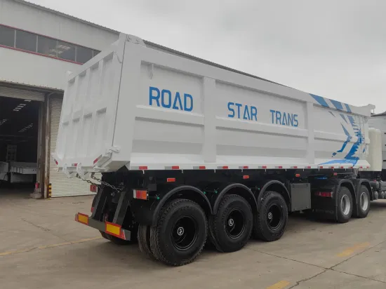 Heavy Duty 3/ 4/ 6 Axles 40 Ton 60 Tons 80 Tons Hydraulic Tipping Rear U Shape Dump Trailer / Tipper Semi Trailer for Sand/Mine/Stone Transport