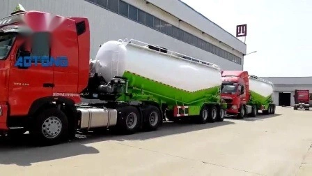 3 Axles V Type Dry Power Cement Tanker Semi Trailer