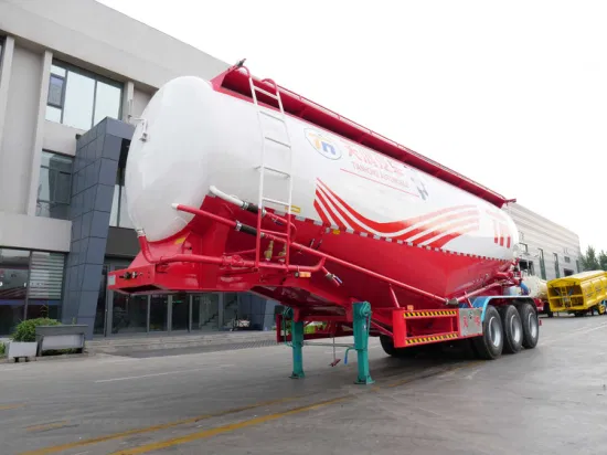 Best Price 3 Axle 30/35/40/45 Cbm Bulk Cement/Powder/Fly Ash/Flour Transport Tank Tanker with Air Compressor Truck Semi Trailer