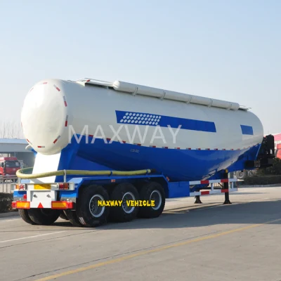 3 Axles Bulk Cement Powder Tank Trailer 38cbm 45 Tons Cement Tank Trailer